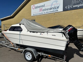 Shetland Cadet med Suzuki DF50 hk – inkl. trailer og kaleche